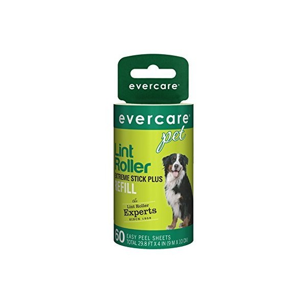 Evercare Pet Lint Roller 60 Layer Refill, 1-Count, Green