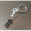 bbeart® Dog Keyring Keychain, Key Ring Made of Small Dog