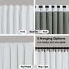 KOUFALL White Blackout Curtains 63 Inch Length for Bedroom,Linen Textured