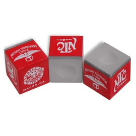 Silver Cup National Tournament Pool cue Billiard Premium Chalk - ONE Dozen (Pewter)