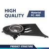 PIT66 Fog Light Kit Chrome Black Bezel Compatible with Volkswagen