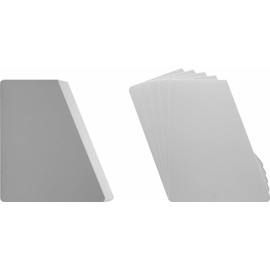 (30) 7" Record Divider Cards - SLOPED- White, Standard 20mil - 7" x 8 1/2" - #07NS85WH20DI