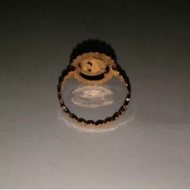 RING Daughters of REBEKAH 18KT gold ELECTRO PLATE Women 7 Odd Fellow