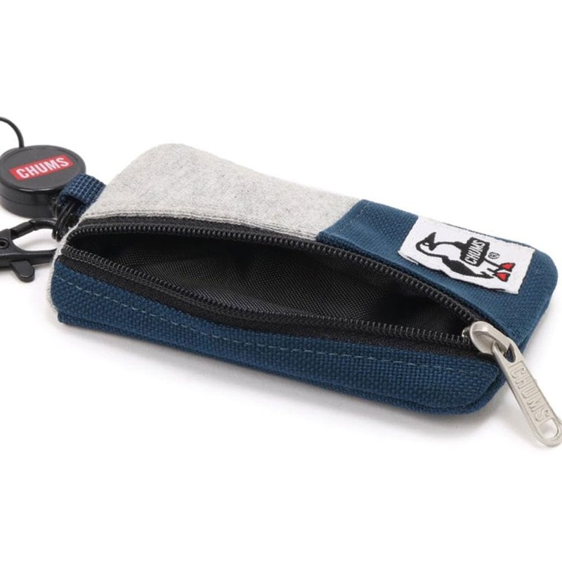 Chums Commuter Pass Case Sweat Nylon, Sax/Orange