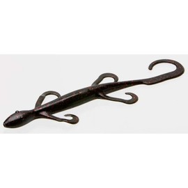 Zoom Bait 8-Inch Magnum Lizard Bait-Pack of 9 (Black Red Glitter)