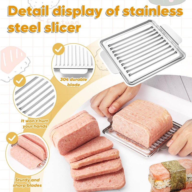 Musubi Press Mold Kit, 2 Pack Clear Musubi Maker with