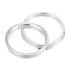 X AUTOHAUX 4pcs OD 64.1mm to ID 57.1mm Aluminum Alloy