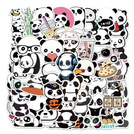 Pegatinas de panda para niños y adultos, lindas calcomanías de animales para portátiles, botellas de agua, equipaje, Icicrim lindas calcomanías de panda para regalos de panda, decoraciones de fiesta,