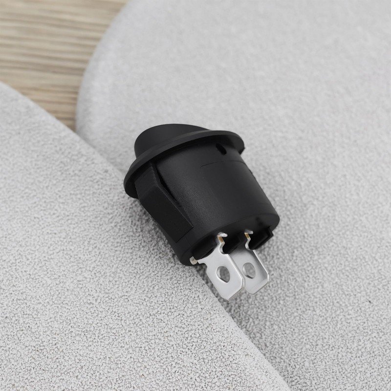 YINETTECH 5pcs SPST Oval Rocker Switch 2Pin Toggle Switch 6A/250VAC