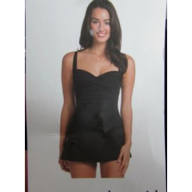 ROSE MARIE REID WOMEN ONE PIECE SWIMMING SWIM SUIT (BLACK,M8-10)NWT