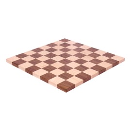 AmishToyBox.com Amish Made Maple/Walnut Hardwood 18" Chess and Checkers Wooden Game Board