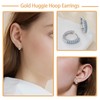 Hoop Earrings Cubic Zirconia Huggie Hoop Earrings, Cartilage Piercing Earrings