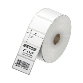 2" x 1.5" Thermal Labels | 6 Rolls | 8220 Labels | fits Zebra, Munbyn, Rollo, Godex, Arkscan, iDPRT, Offnova Thermal Label Printers and More | Blank White Adhesive Stickers by Ecotherm