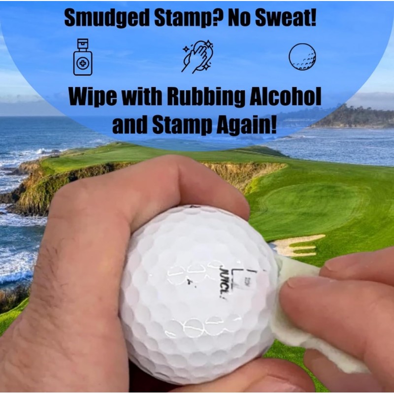 Ball Badge Golf Ball Stamp – Self-Inking Golf Marker, Quick-Dry