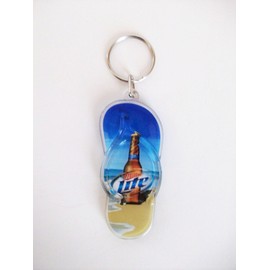Miller Lite Flip Flop Key Chain