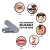 Portable and Reusable: Double-Tipped Silicone Swabs – for Cleanable Ear