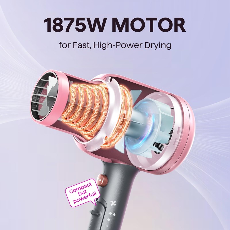 Wavytalk Hair Dryer, Blown Away Ionic Hair Dryer for Curly