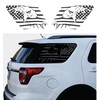 Compatible with Ford Explorer 2011-2019 | Precut American Flag Window