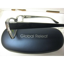 GLOBAL RELEAF  EYEGLASS FRAMES Style GR05 in BLACK 53-17-140 GLOBAL Case with