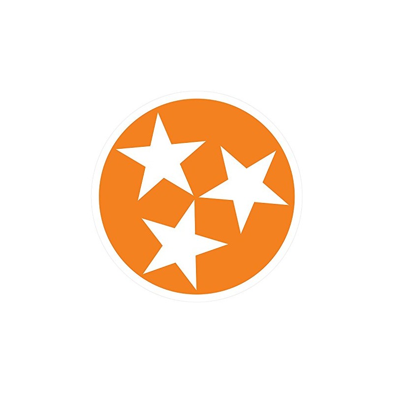 Craftique Tennessee Vols Large 12" Orange Tri-Star Auto Magnet