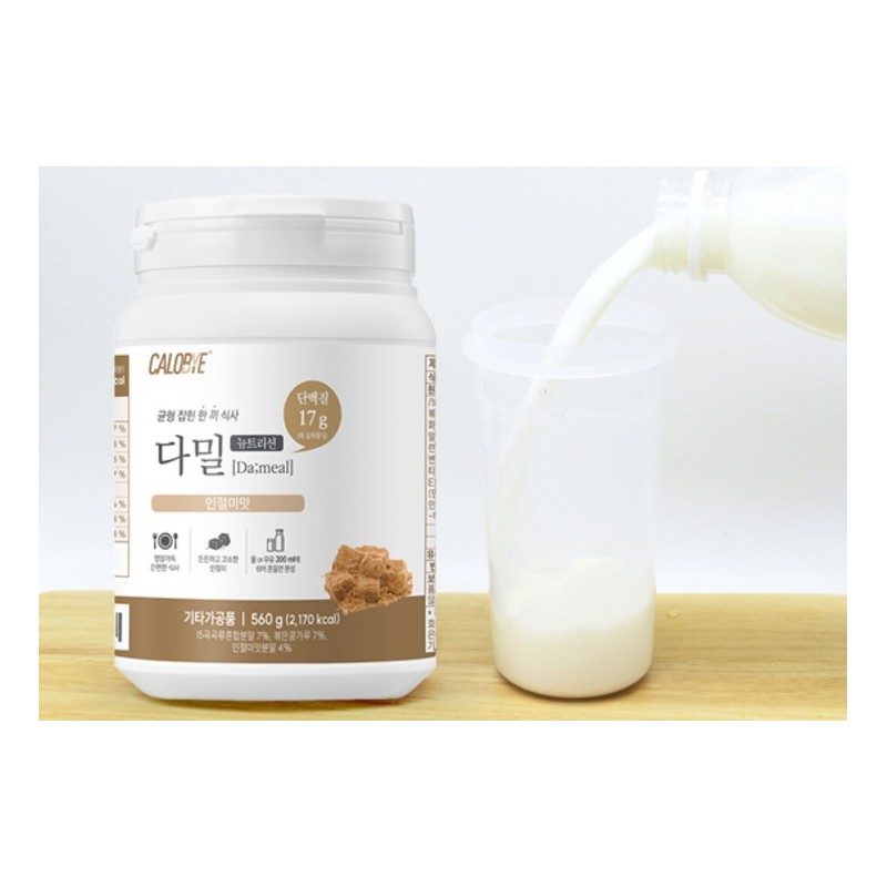 칼로바이 다밀 뉴트리션 분말 인절미맛, 560g, 1개 Calobye Damill Nutrition