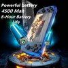 Retro Handheld Game Console 5.1-Inch IPS Screen,Transparent Black