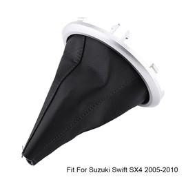 Gear Shift Boot Cover for Suzuki Swift SX4 Car Manual Shift Lever Frame Boot Cover Fit for Suzuki Swift SX4 2005-2010 Black Gear Shift Gaiter Cover Gear Shift Knob Boot Dust Cover