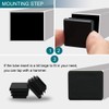 Sourcingmap Plastic Square Blanking End Cap Tubing Tube Inserts 25mm