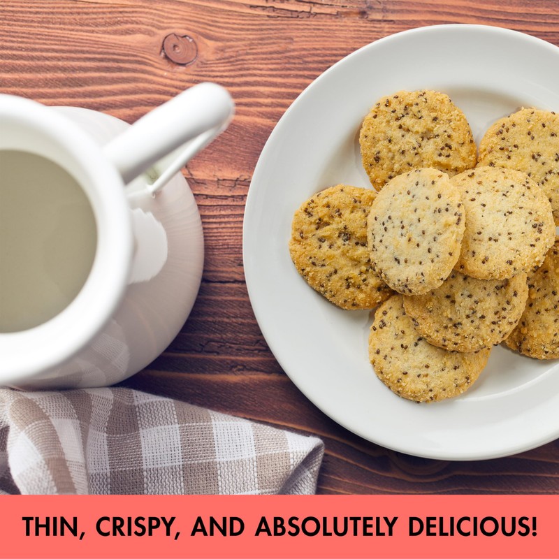 Audrey’s Almond Chia Cookies – Thin & Crispy Chia Seed