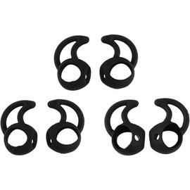 Zotech 3 Pair Silicone Earhooks Compatible with Apple EarPods (Black)