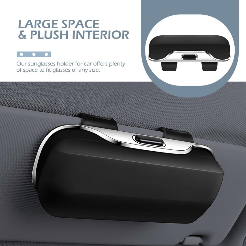 1 PC Sunglass Holder for Car Visor Clip, Visor Sunglass