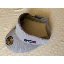 U.S. RYDER CUP TEAM New U.S. RYDER CUP TEAM Golf Gray Tall Sun Visor Adjustable USA Logo by NEW ERA