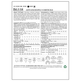 Butterick Pattern 6338, Misses Costumes,Sizes 6-14, Silk, Multi-Colour, A5 (6-8-10-12-14)