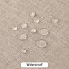 Fitable Faux Linen Tablecloths for Rectangle Tables: Water & Stain