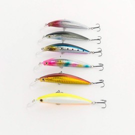 qb100116a01n0 Heavy Weight Jig, Orurudo Fishing Gear, 3.5 inches (8.8 cm), 0.9 oz (26 g), Minnow, "Heavy Weight Sinking Minnow A" Set, Perfect for Saltwater Water (Saltwater), Fishing Lure Set, A Color