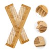 Baluue 10pcs Bamboo Hair Combs Fine Tooth Hairdressing Tool for