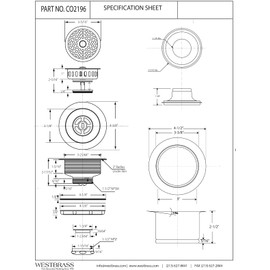Westbrass CO2196-62 Combo Pack 3-1/2" Post Style Large Basket Strainer and Extra-Deep Collar Kitchen Sink Waste Disposal Flange with Stopper, Matte Black