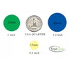 Black Sparkles Color Coding Labels 1" Round 25 mm -