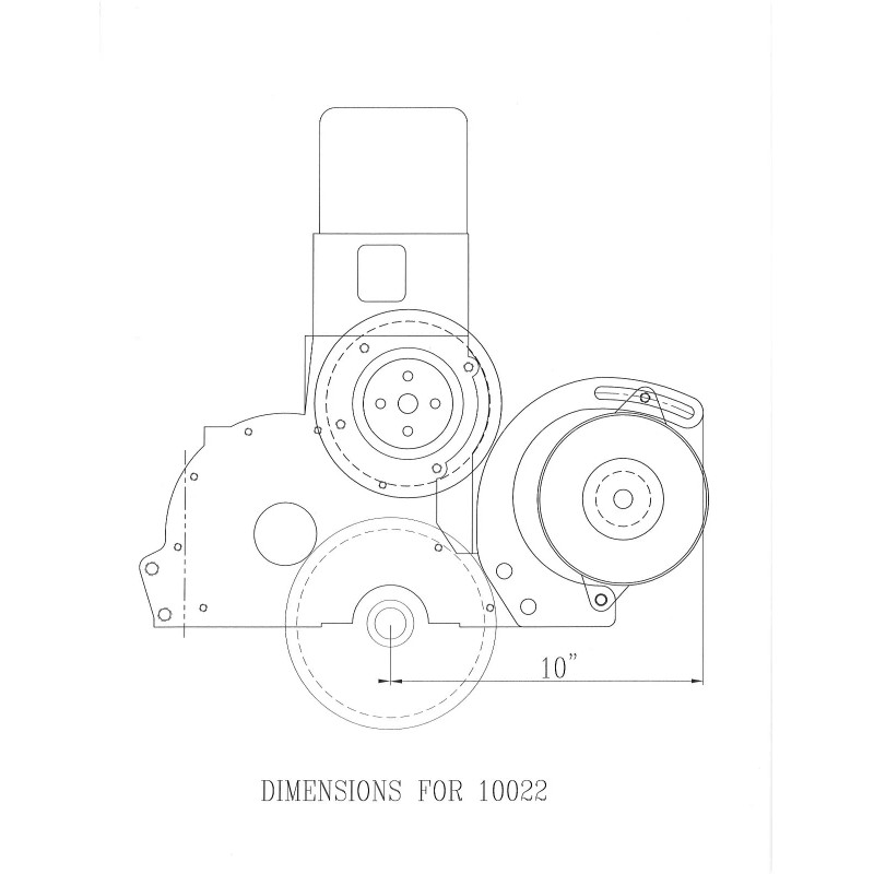 Davis Speed Equipment 10022 TIGHT FIT ALTERNATOR BRACKET 153 194