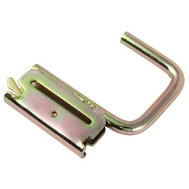 cciyu Durable 5 Pack E Track J Hooks - Carbon Steel E Track Hanger with Zinc Coating, J Hook Mount Set, E Track Accessories for Cargo Tie Down Systems