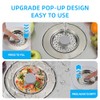 Sink Drain Strainer - Kitchen Sink Stopper, 3 In 1