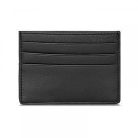 MiOYOOW Leather Card Holder Credit Card Holder Mini Wallet with 7 Card Slots and 1 Compartment for Men and Women, black, Classic