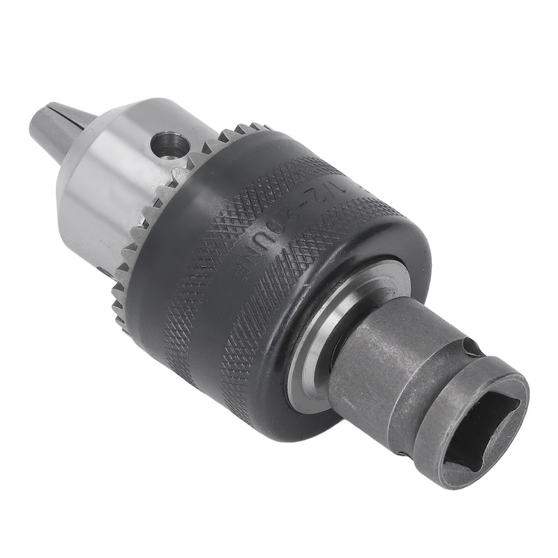 3 Jaw Drill Chuck 1/16‑1/2in with Tightening Key for Impact
