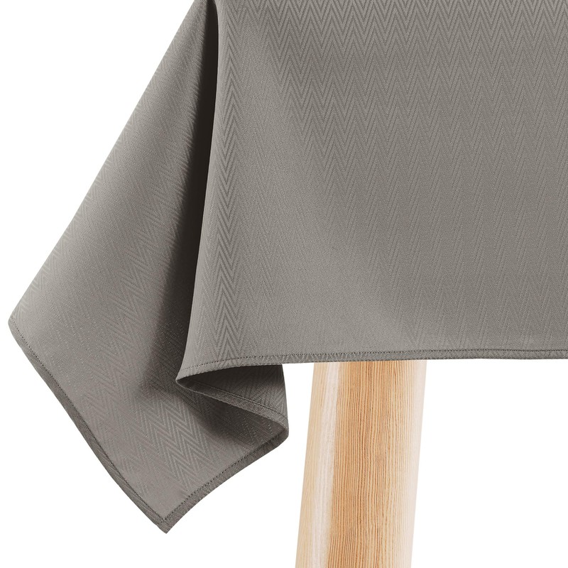 Filumi Tablecloth 140 x 240 cm Oval Beige Washable for