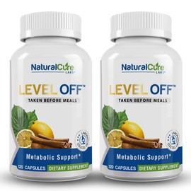Natural Cure Labs Level Off - Spike Curb Supplement 120 Capsules 60 Servings Vegan, Non-GMO, Gluten Free