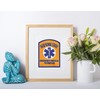 New York Orange EMT Patch Embroidered NY Emergency Medical Technician