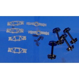 Wiseman Model Services HO ARCH BAR SPRUNG TRUCKS WITH INTERMOUNTAIN WHEELS WISEMAN MODELS GC601