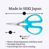 ALLEX Ostomy Scissors Curved Blunt Tips for Cutting Stoma Bag