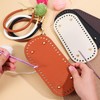 Dimeho 4+8 PCS Crochet Bag Bases with Braided Purse Handles,
