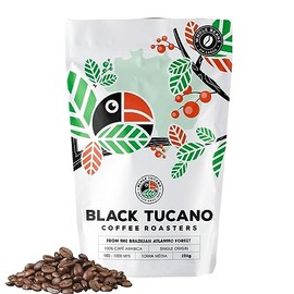 Black Tucano Specialty Coffee - Brazilian Whole Bean Medium Roast Coffee - Single Origin Whole Bean Coffee - 8.8 Ounces 250 Gr
